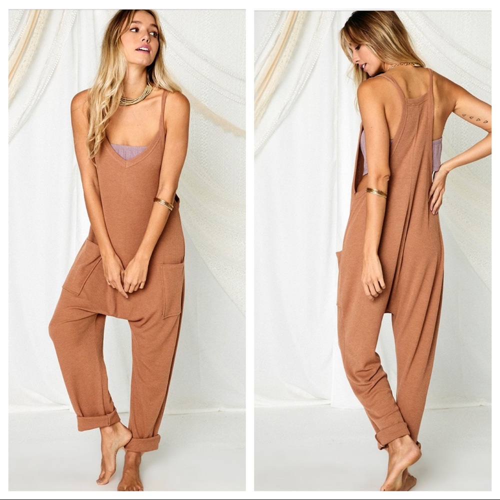 Rachel Boho Solid Harem Jumpsuit - Picture 6 of 9